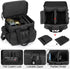 Tactical Gun Range Bag with 3 Pistol Capacity and TSA Lock, Duffle Bag with 2 Small Cases and Magazine Slots