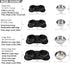 Pet Deluxe Dog Bowls, Stainless Steel with No Spill Skid Resistant Silicone Mat, 24oz and 48oz Set
