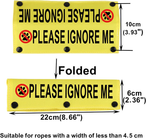 Funny Dog Leash Sleeve Pet Birthday Gift Please Ignore Me Dog Leash Wrap Sleeve (Please Ignore Me-YE Sleeve)