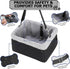 20lbs, Dog Car Seat for Small Pets Under Booster Seat with Metal Frame, Double-Layer Oxford Fabric, Safety Leash