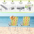 Set 2 Backpack of Folding Beach Chairs,Patio Lawn Webbed Folding Beach Chairs, Outdoor Patio Lawn Foldable Chairs