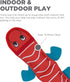 Outward Hound Fire Biterz Red Lizard Plush Interactive Dog Toy, Medium