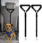 BWOGUE 2 Packs Dog Cat Safety Seat Belt Strap, Adjustable Nylon Fabric Restraints for Vehicle Seatbelts