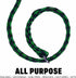 Downtown Pet Supply 6 Pack Braided Poly Slip Lead Dog Leash, 5' Long, Durable Universal Slip Leash for Groomers &