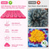Snuffle Mat for Dogs, 16“x16”, Premium Silicone Interactive Feed Game for Large Dogs, Encourages Natural Foraging Skills