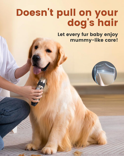 2 1 Trimmer, PAPMINI in Dog Grooming Kit, Low Noise Rechargeable Dog Clippers for Grooming, Cordless Dog Grooming