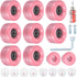 PATIKIL 8 Pack Roller Skate Wheels, 58mmx32mm Quad Wheels with ABEC-9 Bearing, 82A PU & 2 Toe Stoppers