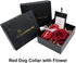 ARING PET Velvet Dog Collar, Adorable Christmas Collar with Felt Flower for Small Medium Large Dogs