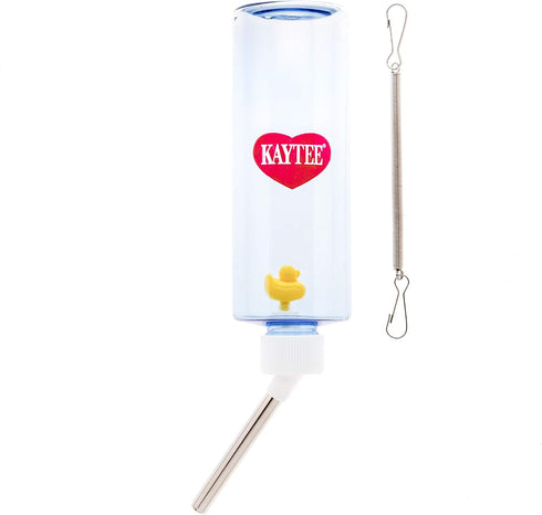 Kaytee Clear View Water Bottle, 8 oz, for Pet Gerbils, Hamsters & Mice