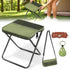 JELUTRIC Portable Ultralight Collapsible Camping Stool,Stool Folding Chair,Lightweight Handy Fishing Stool 350 LB,Backpack