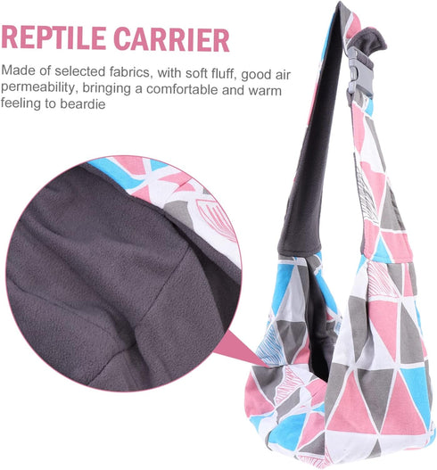 1pc Pet Backpack - Leopard Gecko Carrier Dog Backpack Travel Lizard Bag, Travel Purse Backpack for Reptiles