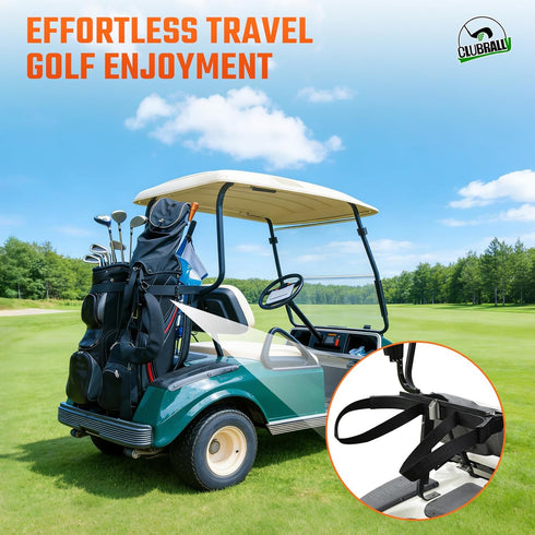 2 1987-Up OEM#1013935 Golf Cart Bag Holder with Screws, Seat Golf Bag Attachment for Club Car DS
