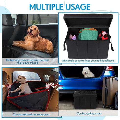 300lbs Off(1 Pack) Car Back Seat Extender for Dogs up to Car Seat Extender Back and Front Gap Filler with Storage