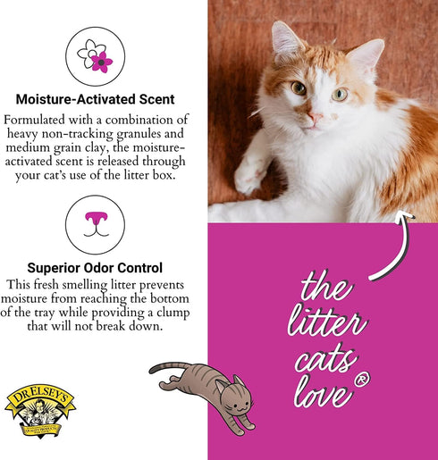 Precious Cat Elsey's Ultra Scented Cat Litter, 18 Lb/8.16 Kg (Pack May Vary)