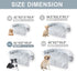 Tinaco Luxurious Calming Dog/Cat Bed Mats, Washable Removable Couch Cover, Waterproof Lining, Gradient Gray, XL