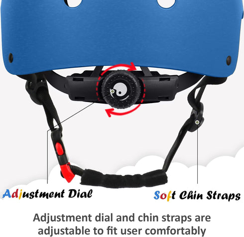 3 Kids Bike Helmet, Adjustable and Multi-Sport, from Toddler to Youth, Sizes
