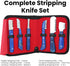 Stellar Shears Set 6-Piece Dog Grooming Stripping Knife Stainless Steel Hand Stripping Tools with Wooden Handles