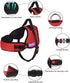 Dog Harness, Adjustable Soft Leash, Padded No Pull Harness for Small Medium Large Dogs - Red