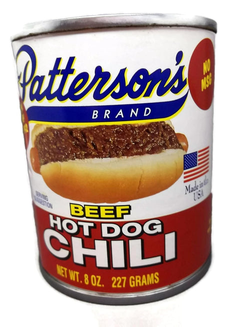 Pattersons Hot Dog Chili By - Original Recipe Since 1942 - Great on