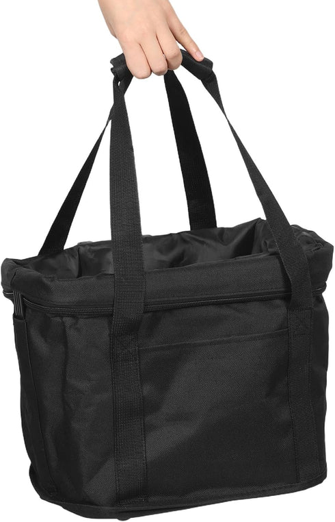 1 Set 11lb/5kg Kisangel Cycling Pet Basket Bag: Foldable Dog Carrier for Bikes - Front Handlebar Bicycle Bag