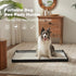 HQ4US 4LEGS 44''x34'' Large Portable Dog Pee Pads Holder for Travel, Puppy Pad Holder Foldable Liner Base Training Pad