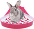 Litewoo Rabbit Litter Box Toilet Bunny Corner Litter Pan Pet Toilet Potty
