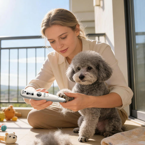Generic Trimmer Dog Clippers for Grooming,with LED Light Quiet Cordless Electric Rechargeable Shaver - Dog Face |