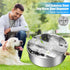 Automatic Dog Water Bowl Dispenser Large Breed Stainless Steel Auto Fill Dog Waterer with Float Valve Livestock Water