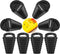 Small Kayak Scupper Plugs Kits - Drain Holes Stopper with Silicone Handle, Universal Kayak Plugs (8Pcs)