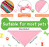 100 Pets(25.6 17.7 17.7 Inch) Kacctyen Pieces Dog Bandanas Bulk Plain Blank Heat Transfer Triangle Dog Bibs Washable