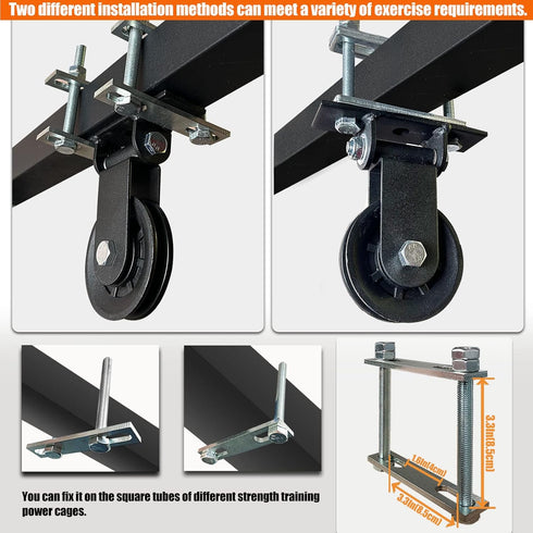 KORIKAHM Upgraded LAT Pulley System, Cable Machine for Home Gym Equipment, Strength Training Power Racks
