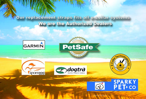 Sparky Pet Co ECollar Replacement Strap, Bungee Dog Collar, Waterproof Adjustable for Electronic Training & Invisible