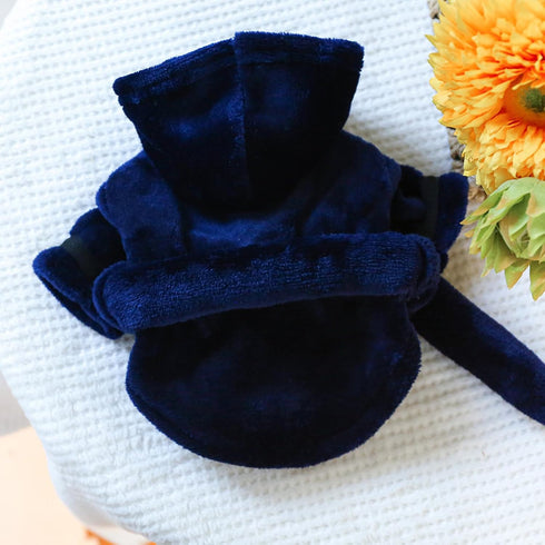 Generic Dog Bathrobe Fast Absorbent Hooded Bath Towel Small Dog Thickened Luxury Pajamas Sleepwear Super Soft