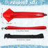 2 Sets Leyndo Swim Parachute Swim Resistance Belt Strength Training Equipment Exerciser with Elastic Tether and Drag