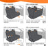 ARGNOOR 600D Hammock Dog Car Seat Cover with Free Poop Bags, Waterproof Car Seat Protector, Dog for Cars with Seatbelt