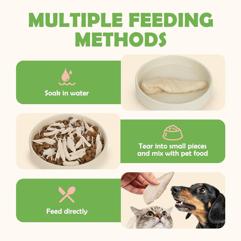 MON2SUN 9.2oz Freeze Dried Chicken Breast Dog & Cat Treats - Whole Cut, Single Ingredient, High Protein, Grain & Gluten