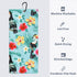Fun Golf Towel Set of 2, Microfiber Waffle and Ball Towels for Golf Bags, Tropical Toucan Bird Accessories