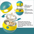 Interactive Dog Treat Puzzle, Dispenser with Button, Puppy and Medium Dog Toy, Feeder for Boredom