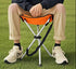 OVINEG Stool,16.5" Folding Camping Folding Camping Chairs,Portable Tripod Seat,Outdoor Travel Tall Chair for Camping