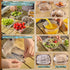Hympuae 3 Set, Ultra Light Portable Collapsible Outdoor Cutlery Piece Foldable Plate,Bowl,Cup,Easy To Clean