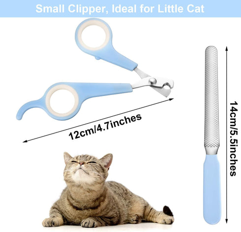 4 Trimmers Mudder Pieces Dog Nail Clippers Kit Dog Cat Pets Nail Clippers and with Safety Guard to Avoid Over Cutting