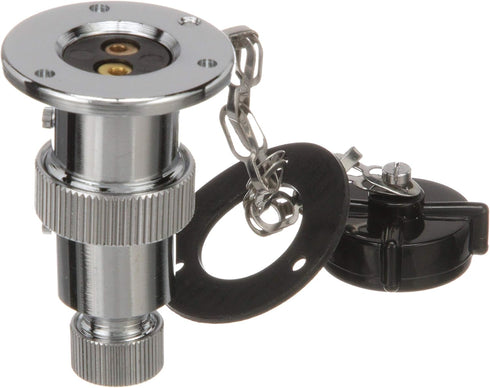 Seachoice 10161 Deck Connector – Watertight Fitting – 1-1/2 Inch Flange Diameter, 3 Amps at 12V