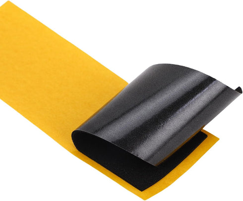 50 Pack 4.33"x1.5" 0.04" Black PU Foam Fingerboard Grip Tape Thick Self-Adhesive Non-Slip Cut to Fit Decks