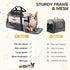 17x11x9.5 Inch 12lbs Lekereise Top-Expandable Pet Carrier Alaska Hawaiian Airline Approved Soft Sided Underseat