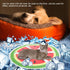 TOPINCN Pet Cooling Pad - Round Pattern Water Cooling Mat Cushion for Pets to Cool Down
