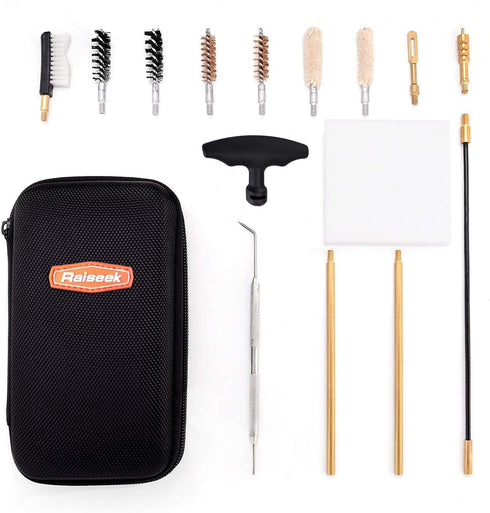 Raiseek Handgun Cleaning kit .357 Caliber Gun Cleaning Kit 9mm Pistol Cleaning Kit Bore Brush and Jag