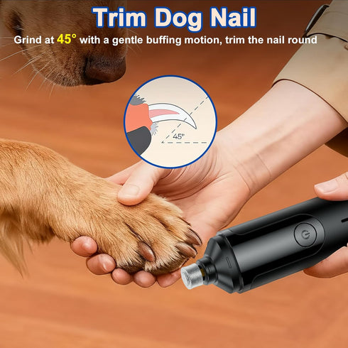 HOOCEN Trimmers Dog Nail Grinder, Quiet and Low-Vibration Dog Nail for Large Dogs, Medium, Small Dogs Cats Pets