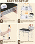 35.4" 23.6" 2 Sportneer Folding Table: Adjustable Height Camping Essentials L x W Height with Mesh Layer - Compact
