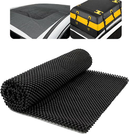 lekiliky Car Roof Rack Pads, 47"x39" Multifunctional Roof Luggage Rack Mat Avoid Vehicle