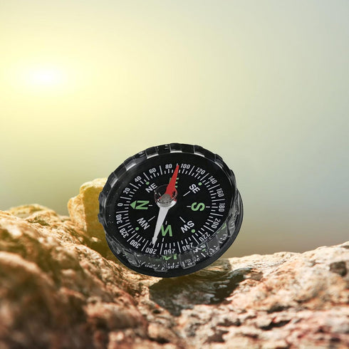 ZHIZHOUNEY Waterproof Clear Cover Mini Sighting Compass Navigation Compass - Lightweight, Compact, Outdoor Enthusiasts